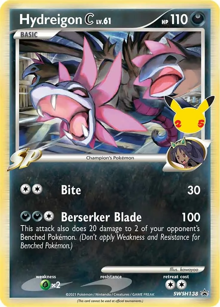 Hydreigon C lv.61 - SWSH138 (SWSH138) (SWSH: Sword & Shield Promo Cards)