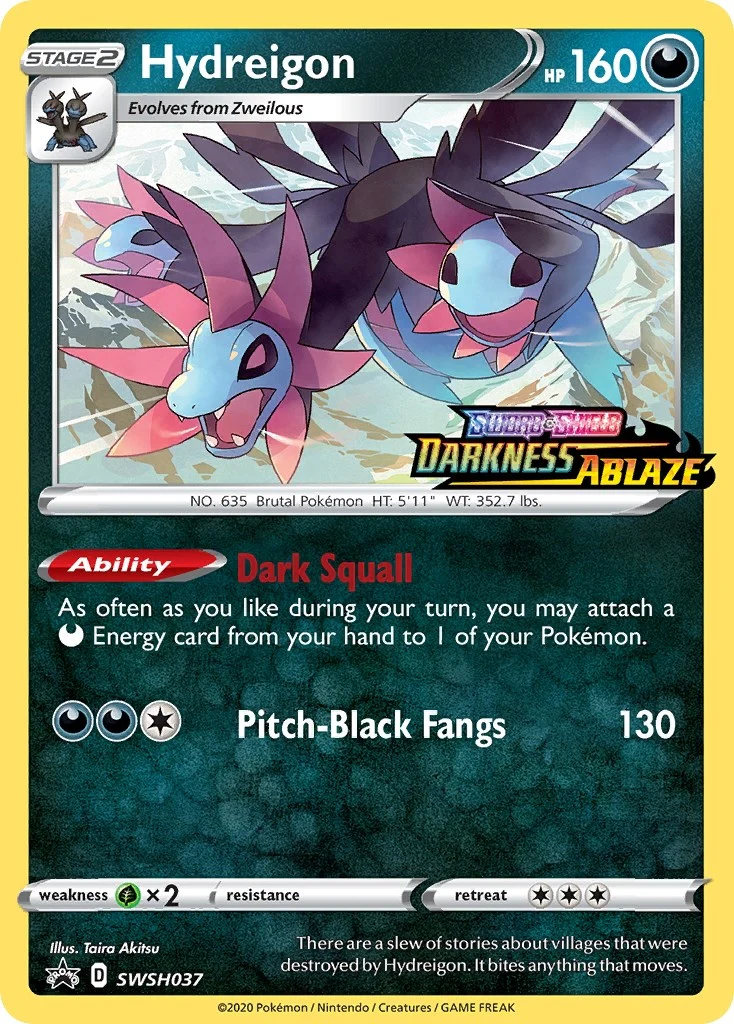 Hydreigon - SWSH037 (Prerelease) (SWSH037) (SWSH: Sword & Shield Promo Cards)