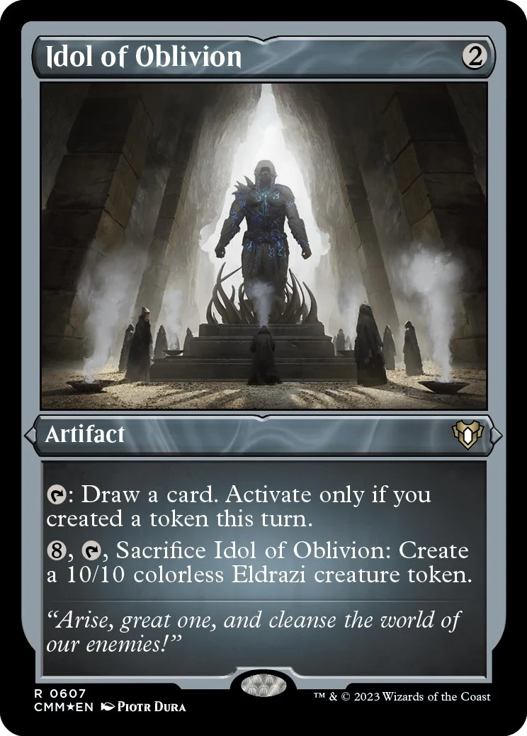 Idol of Oblivion (Foil Etched) (607) (Commander Masters)