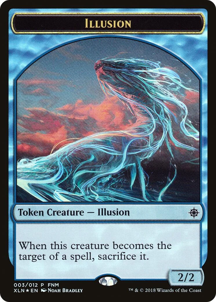 Illusion // Saproling Double-Sided Token (3) (FNM Promos)