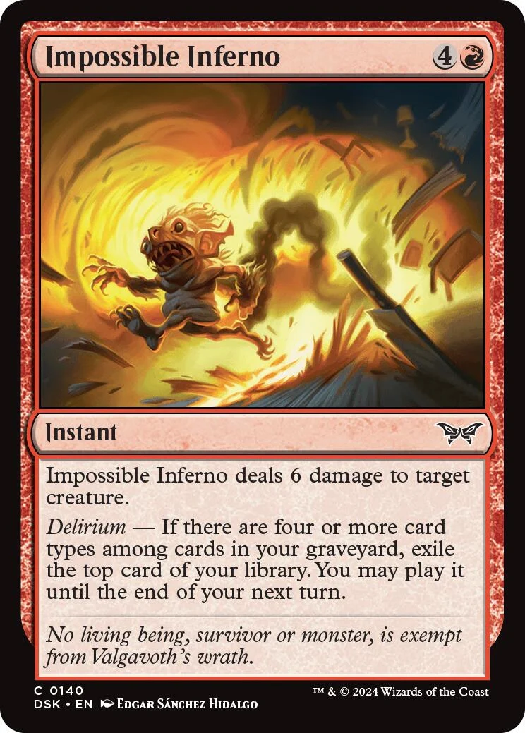 Impossible Inferno (140) (Duskmourn: House of Horror)