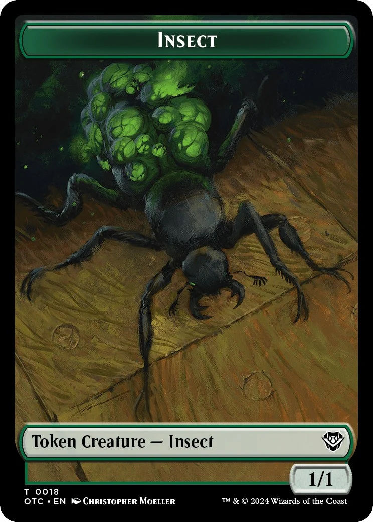 Insect // Elemental (0017) Double-Sided Token (18 // 17)