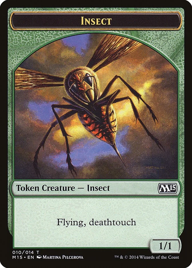 Insect Token (Deathtouch) (10) (Magic 2015 (M15))