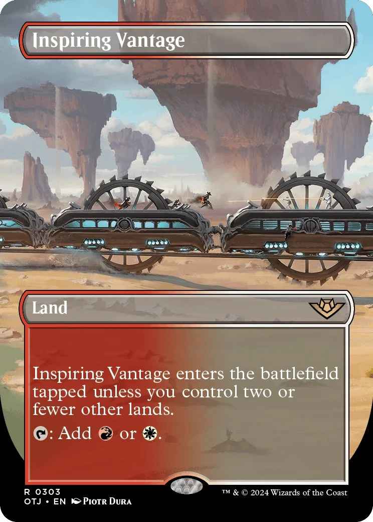 Inspiring Vantage (Borderless) (303) (Outlaws of Thunder Junction)