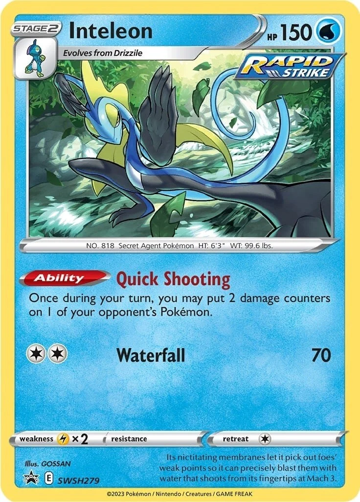 Inteleon - SWSH279 (SWSH279) (SWSH: Sword & Shield Promo Cards)