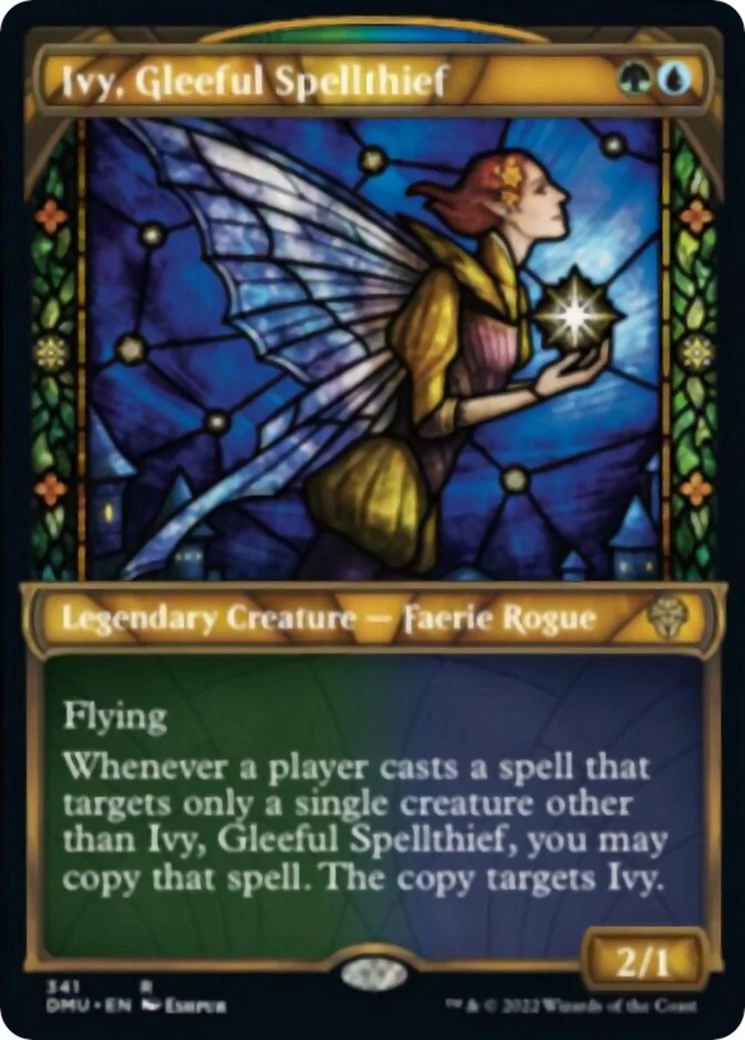 Ivy, Gleeful Spellthief (Textured Foil) (341)