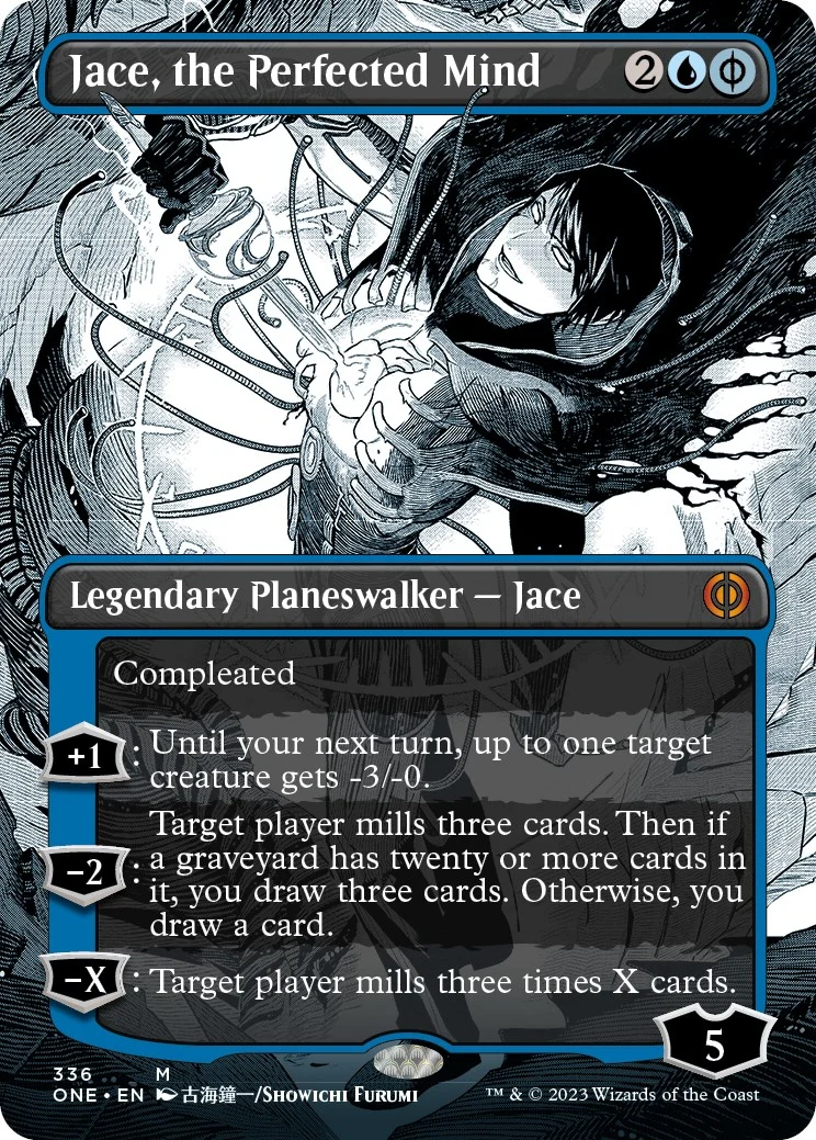 Jace, the Perfected Mind (Borderless) (336) (Phyrexia: All Will Be One)