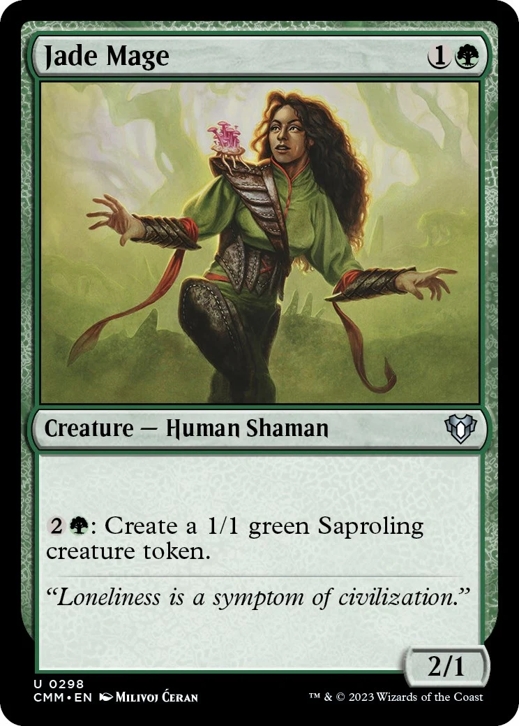 Jade Mage (298) (Commander Masters)