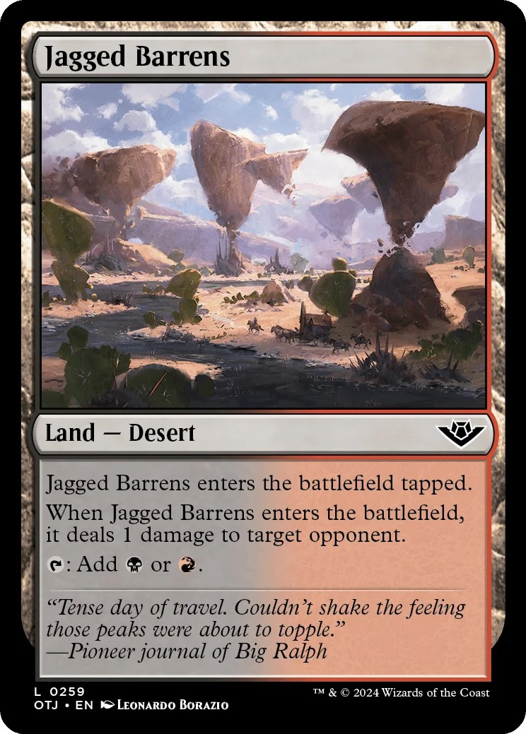 Jagged Barrens (259) (Outlaws of Thunder Junction)
