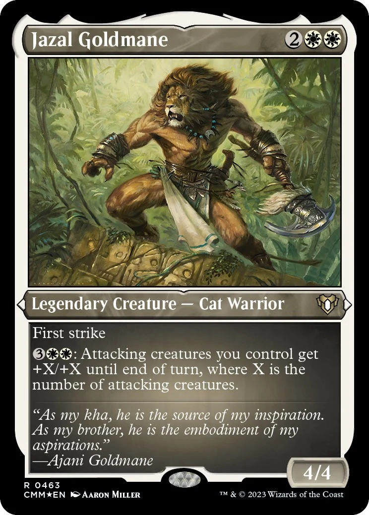 Jazal Goldmane (Foil Etched) (463) (Commander Masters)
