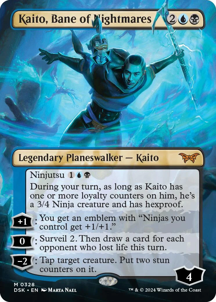 Kaito, Bane of Nightmares (Borderless) (328) (Duskmourn: House of Horror)