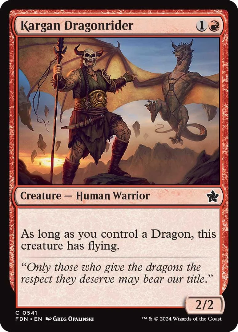 Kargan Dragonrider (541) (Foundations)