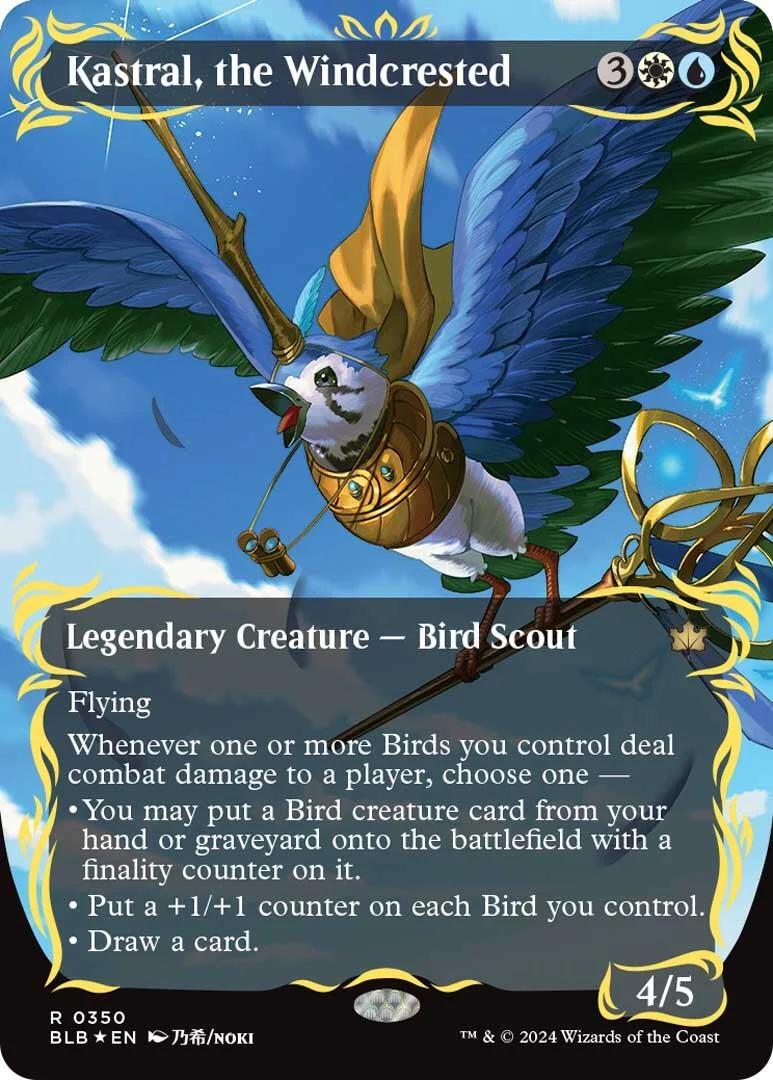 Kastral, the Windcrested (Borderless) (Raised Foil) (350)