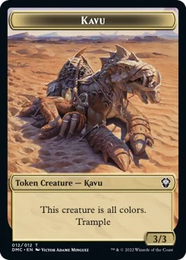 Kavu // Beast Double-Sided Token (12 // 16)