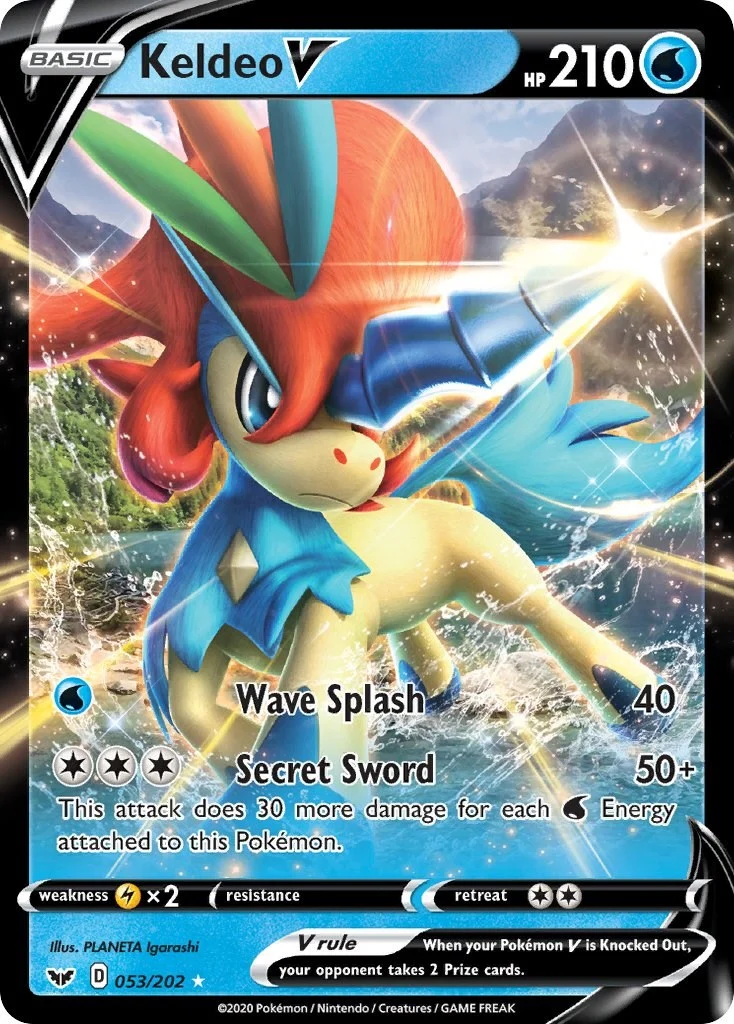 Keldeo V (053/202) (SWSH01: Sword & Shield Base Set)