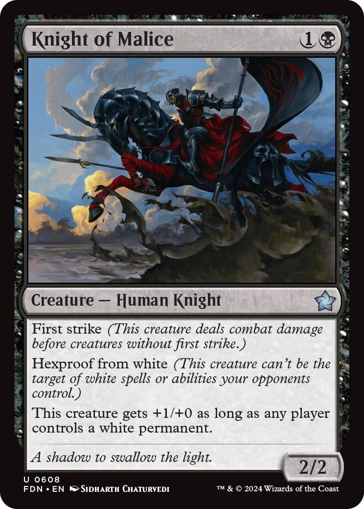 Knight of Malice (608) (Foundations)