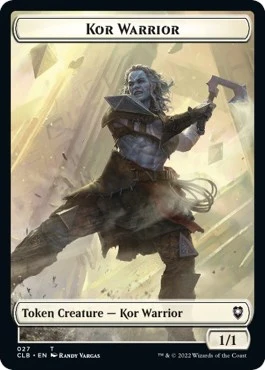 Kor Warrior // Wizard Double-Sided Token (27 // 30)