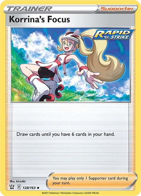 Korrina's Focus (128/163) (SWSH05: Battle Styles)