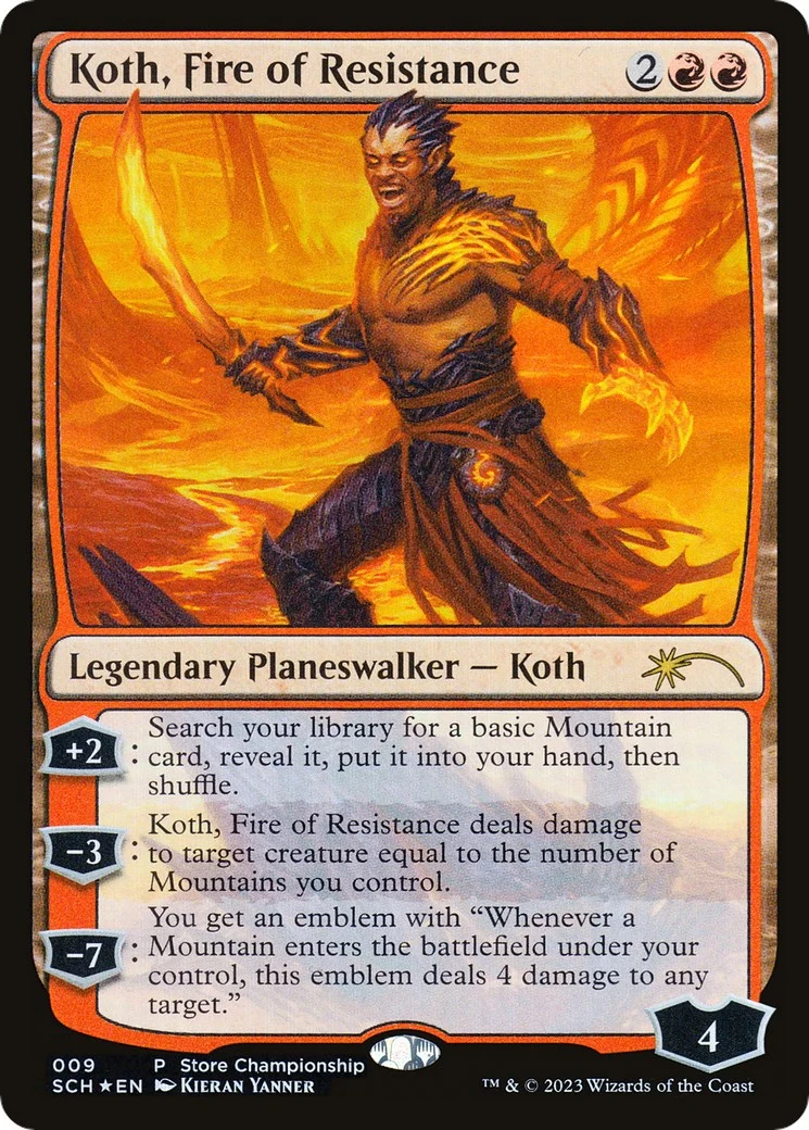 Koth, Fire of Resistance (9) (Game Day & Store Championship Promos)
