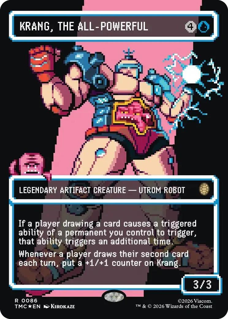 Krang, the All-Powerful (Borderless) (Surge Foil) (86) (Teenage Mutant Ninja Turtles)