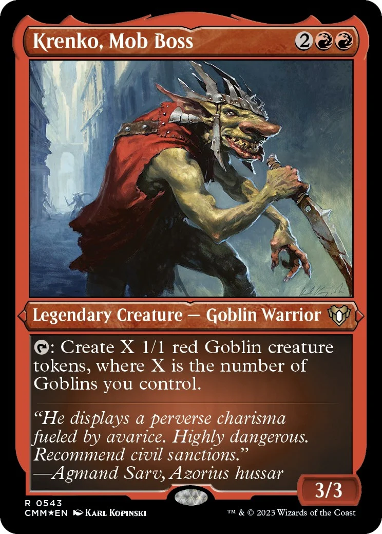 Krenko, Mob Boss (Foil Etched) (543) (Commander Masters)