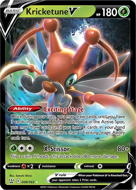 Kricketune V (006/163) (SWSH05: Battle Styles)