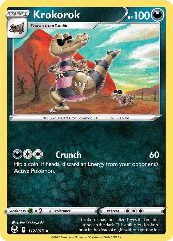 Krokorok (112/195) (SWSH12: Silver Tempest)