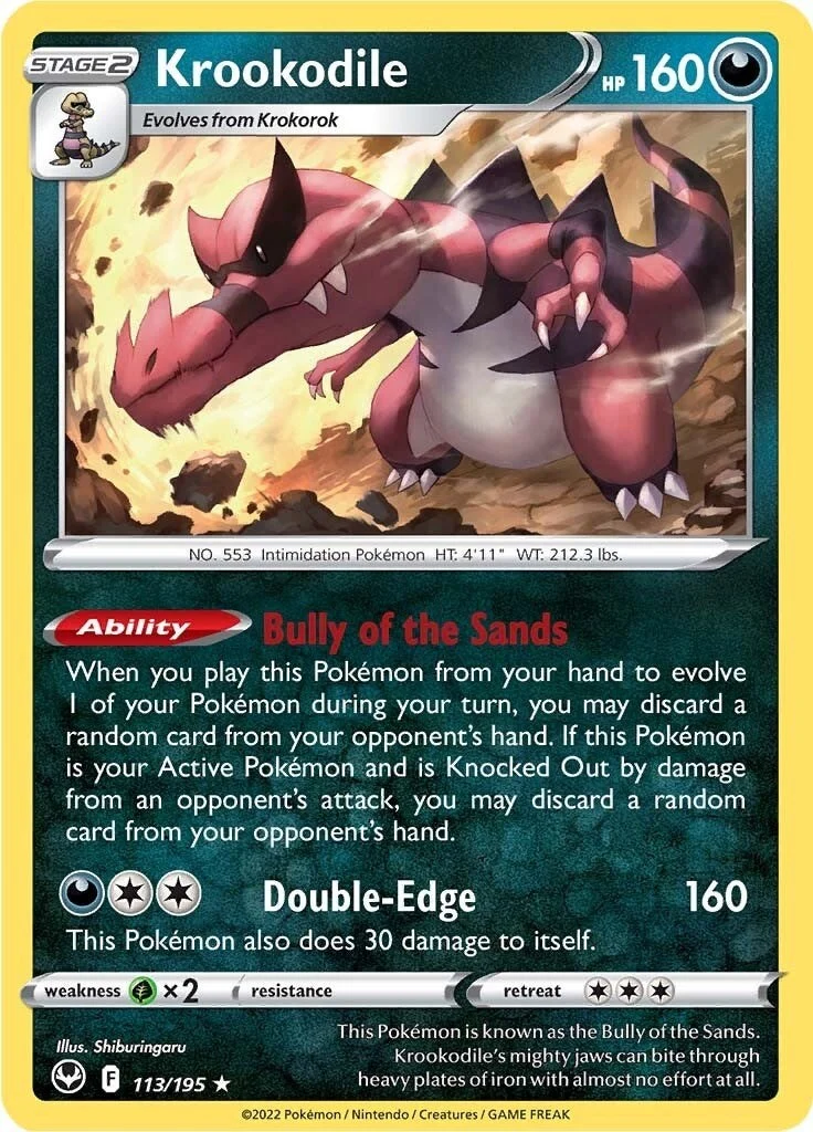 Krookodile (113/195) (SWSH12: Silver Tempest)