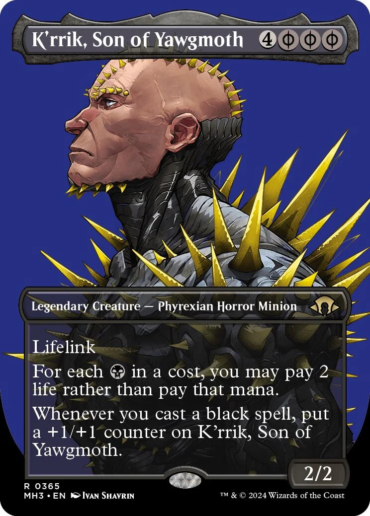 K'rrik, Son of Yawgmoth (Borderless) (365) (Modern Horizons 3)