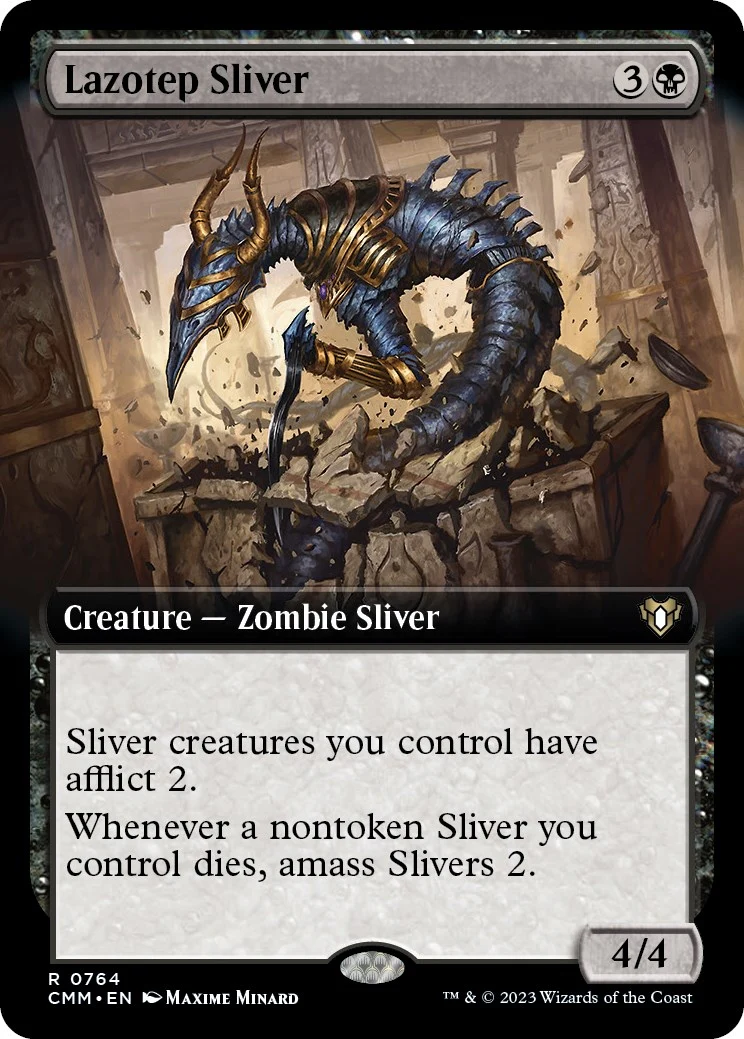 Lazotep Sliver (Extended Art) (764) (Commander Masters)