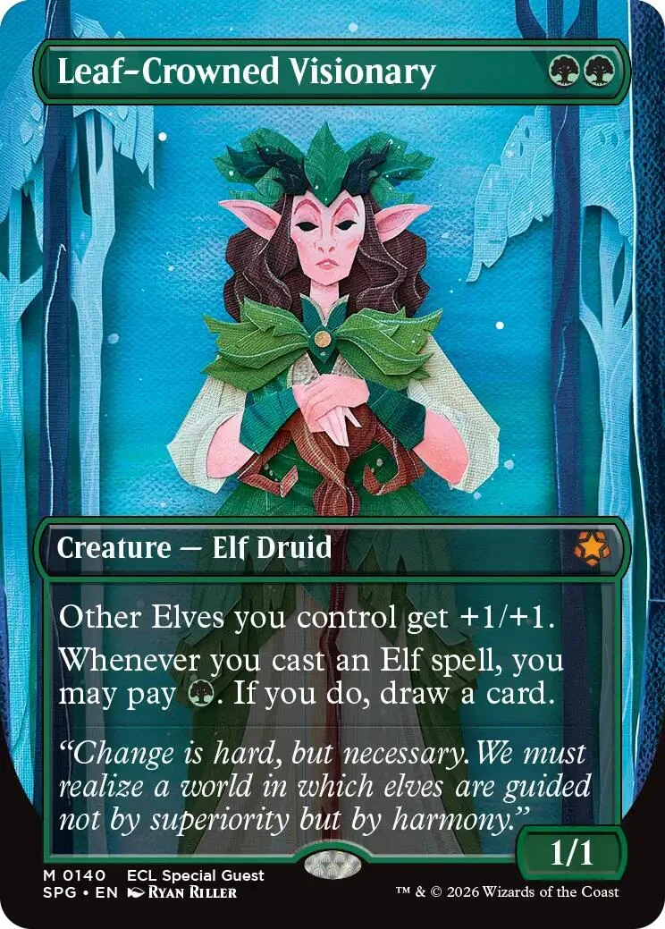 Leaf-Crowned Visionary (Borderless) (140) (Special Guests)