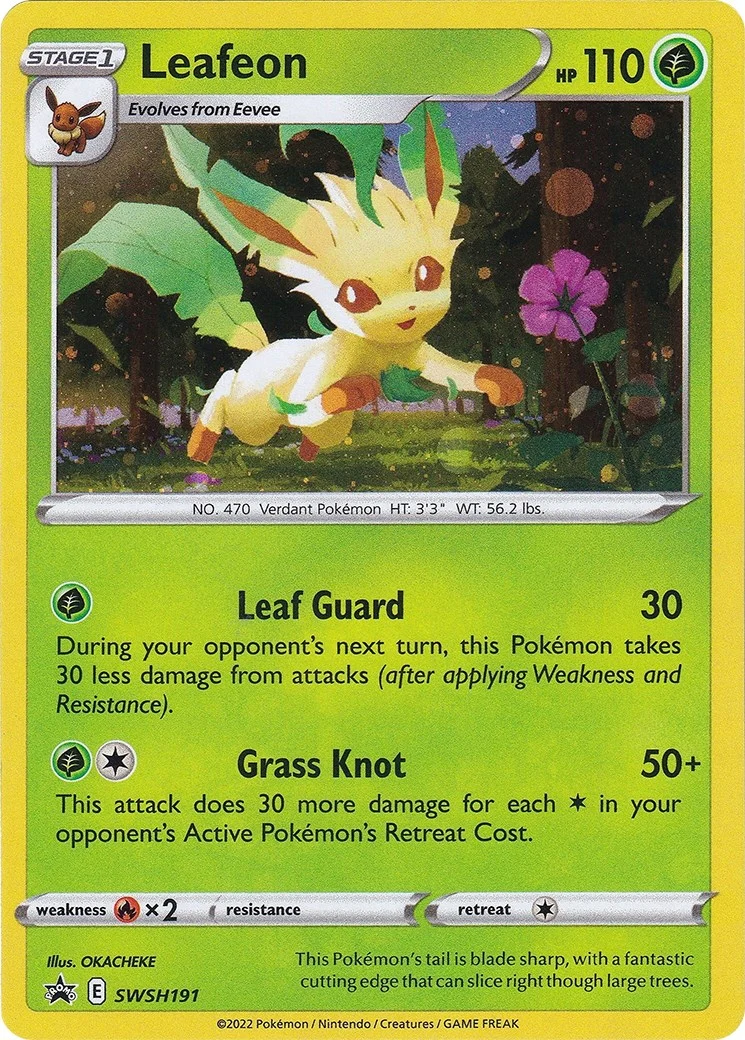 Leafeon - SWSH191 (SWSH191) (SWSH: Sword & Shield Promo Cards)