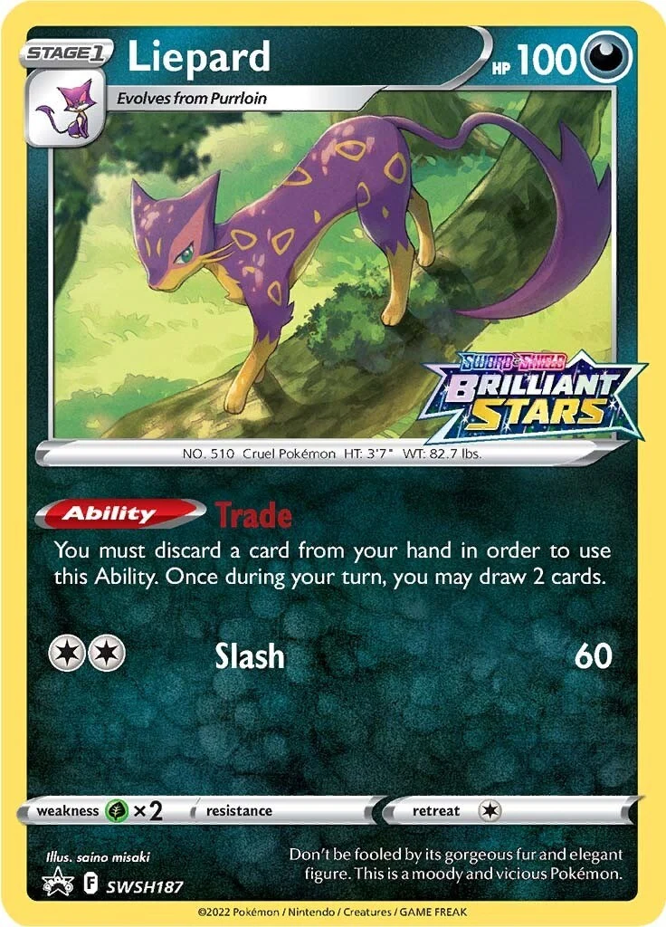 Liepard - SWSH187 (SWSH187) (SWSH: Sword & Shield Promo Cards)