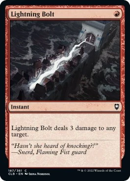 Lightning Bolt (187) (Commander Legends: Battle for Baldur's Gate)
