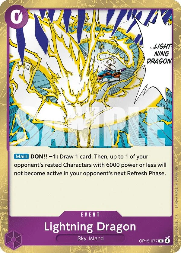 Lightning Dragon (OP15-077) (Adventure on Kami's Island)
