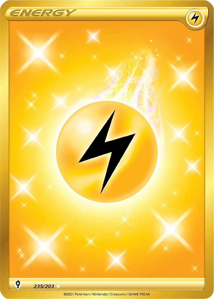 Lightning Energy (Secret) (235/203) (SWSH07: Evolving Skies)