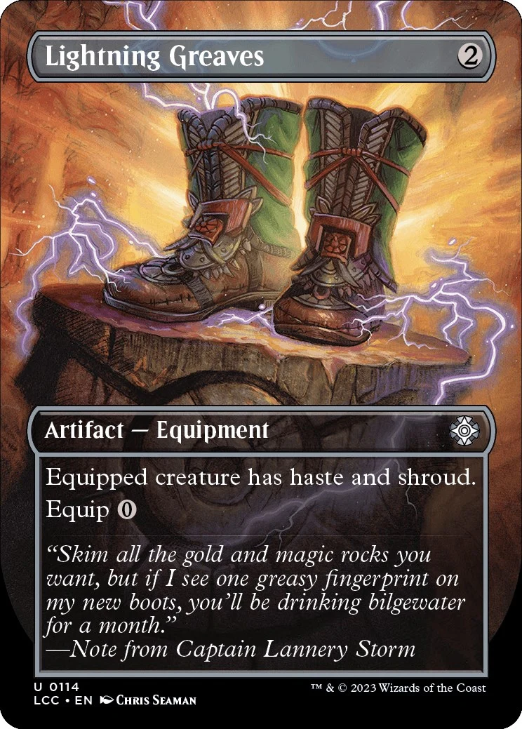 Lightning Greaves (Borderless) (114)