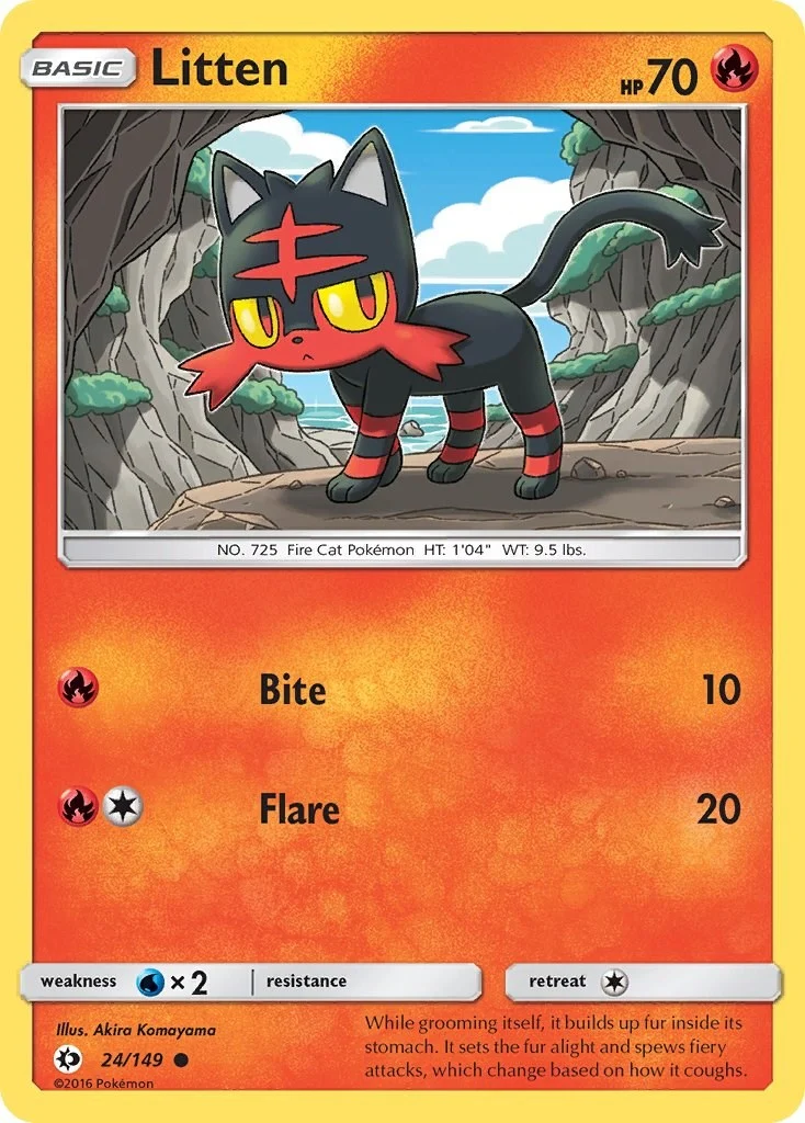 Litten (24/149) (SM Base Set)