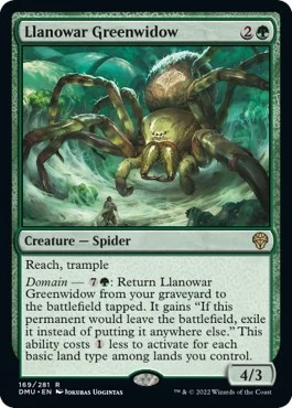Llanowar Greenwidow (169)