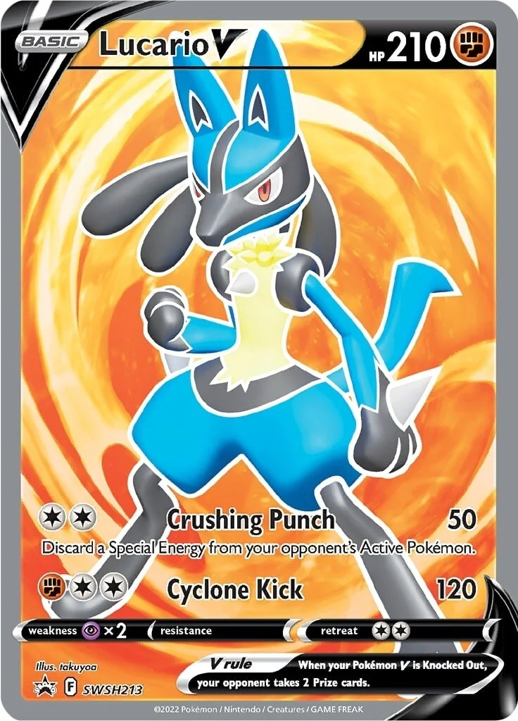 Lucario V - SWSH213 (SWSH213) (SWSH: Sword & Shield Promo Cards)