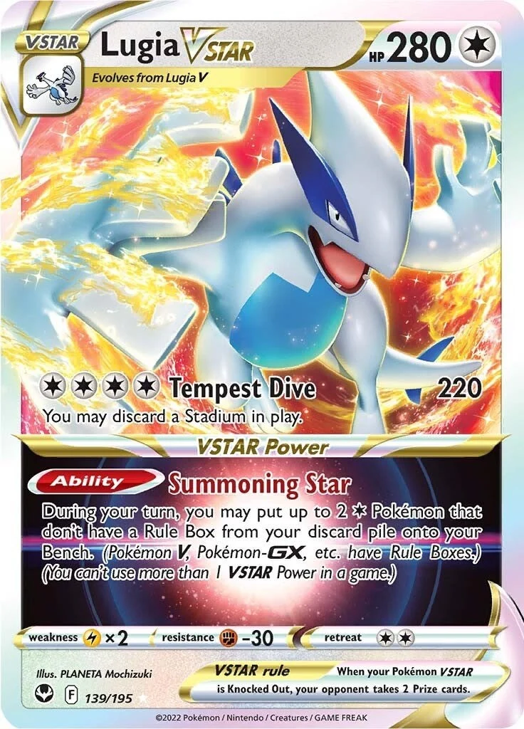 Lugia VSTAR (139/195) (SWSH12: Silver Tempest)