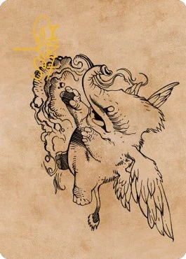Lulu, Loyal Hollyphant Art Card (Gold-Stamped Signature) (46)