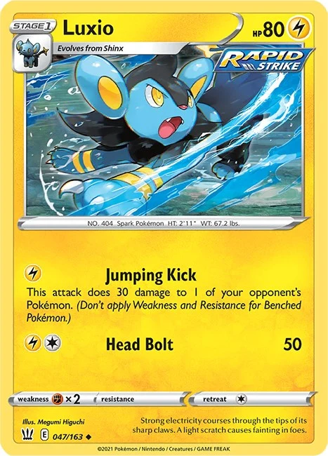 Luxio (047/163) (SWSH05: Battle Styles)