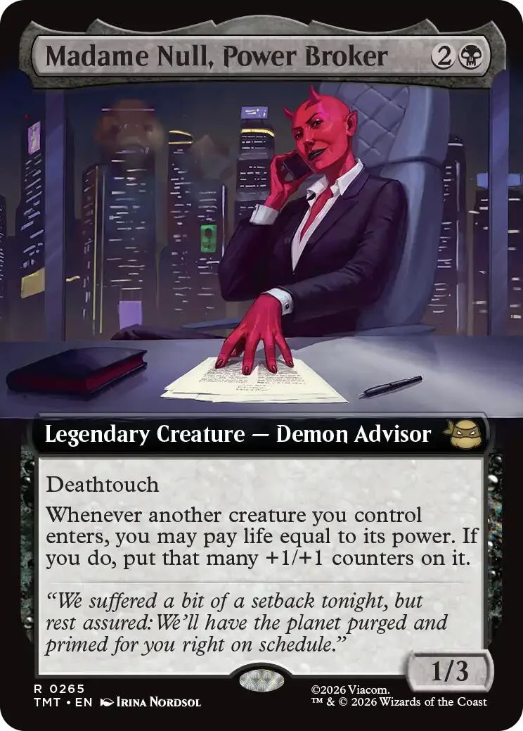 Madame Null, Power Broker (Extended Art) (265) (Teenage Mutant Ninja Turtles)