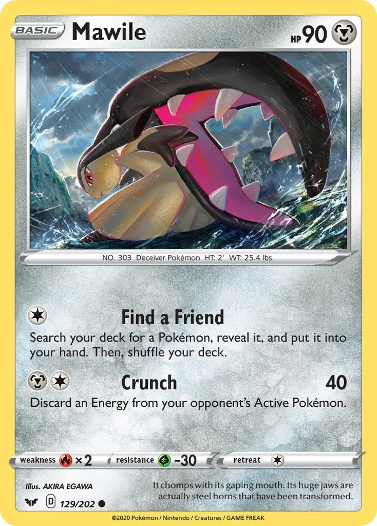 Mawile (129/202) (SWSH01: Sword & Shield Base Set)