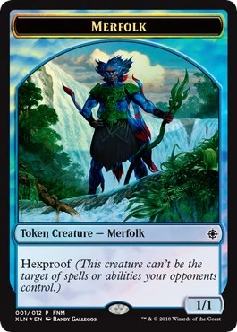 Merfolk // Treasure Double-Sided Token (1) (FNM Promos)