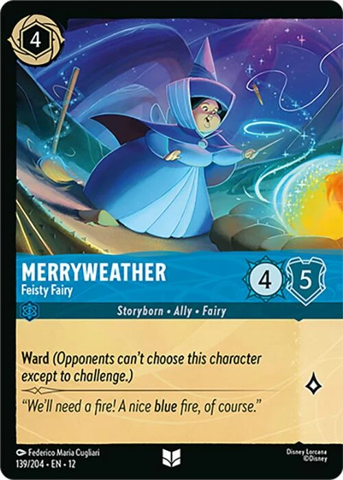 Merryweather - Feisty Fairy (Foil) (139/204) (Wilds Unknown)