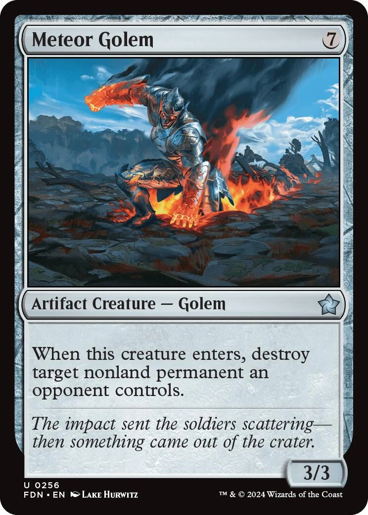 Meteor Golem (256) (Foundations)