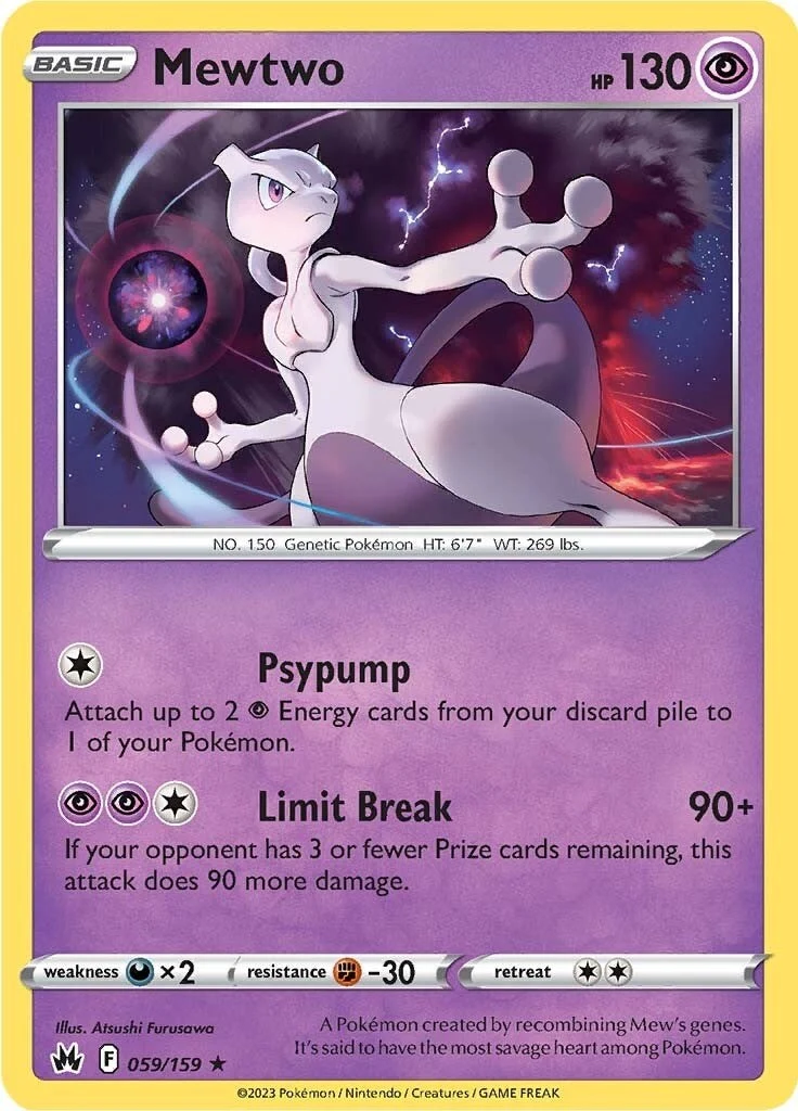 Mewtwo (059/159) (Crown Zenith)