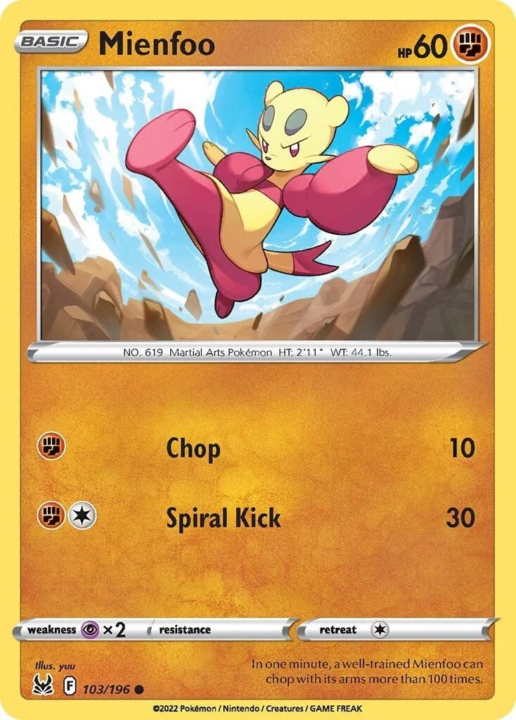 Mienfoo (103/196) (SWSH11: Lost Origin)